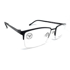 TITANFLEX SELET 827039 10/BLK TITANIUM HALF FRAME EYEGLASSES 53-19-145